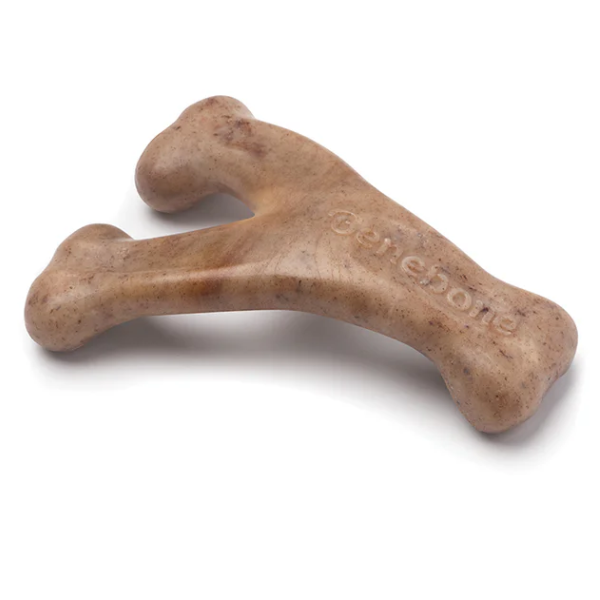 בנבון צמד צעצועי לעיסה לגורים – ווישבון ועצם דנטלית בטעם בייקון – תמונה 3